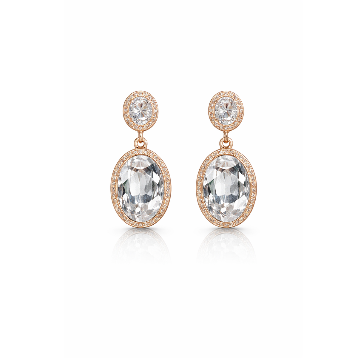 Amaya Crystal Bloom Earrings jewellery product view 7