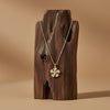 Veloura Diamond Flower Charm Necklace jewellery product view 1