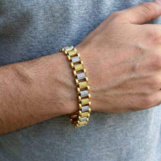 Elite Dual Finish Designer Bracelet jewellery product view 2