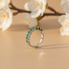 Prestige Green Stone Eternity Ring jewellery product view 1