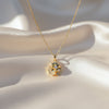 Gold Diamond Flower Pendant Necklace jewellery product view 1