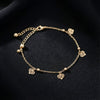 Minimalist Gold Heart Charm Anklet jewellery product view 1