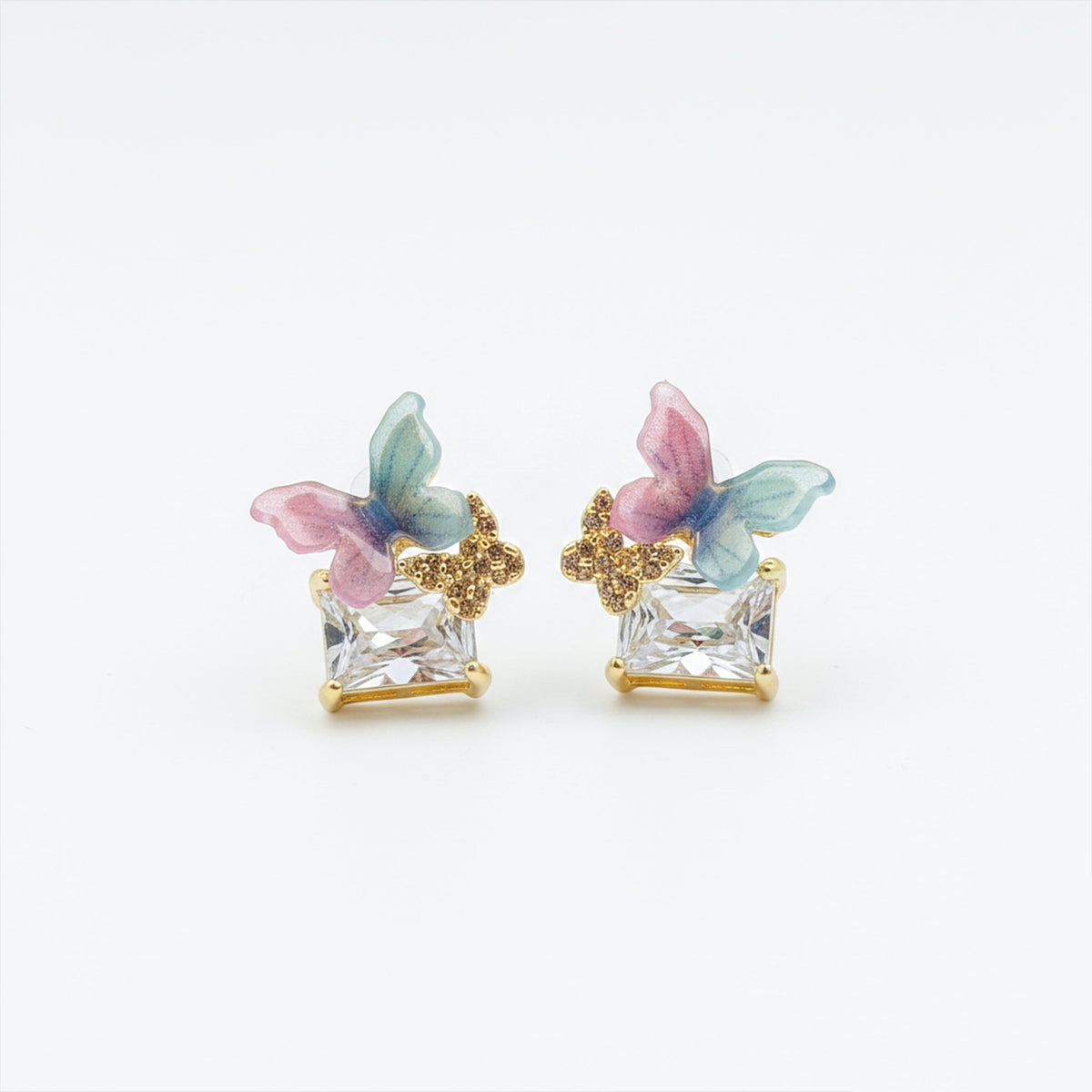 Rangrez Pastel Butterfly Earrings jewellery product view 6
