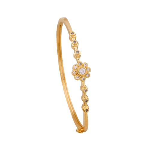 Royal Bloom Diamond Gold Kada jewellery product view 3