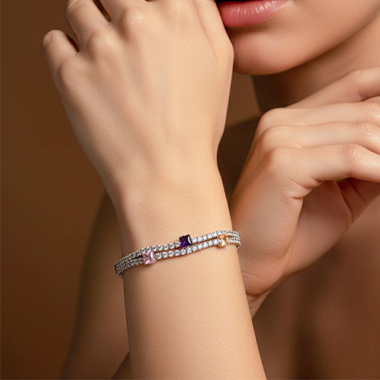 Elysian Rainbow Luxe Bracelet jewellery product view 2