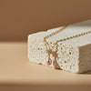 Floral Pink Pearl Drop Pendant Necklace jewellery product view 1