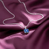 Aurielle Sapphire Bloom Necklace jewellery product view 1