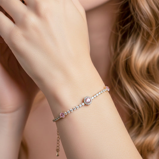 Eterna Pink Radiance Bracelet jewellery product view 2
