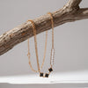 Clover Black Necklace jewellery product view 1