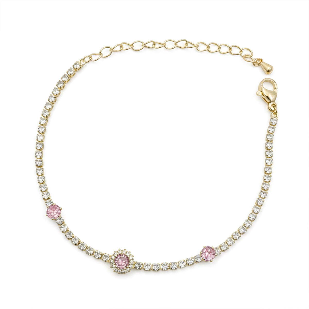Eterna Pink Radiance Bracelet jewellery product view 6