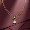 Veloura Luxe Double Layer Gold Pendant jewellery product view 1