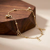 Eternal Infinity Charm Gold Anklet jewellery product view 1