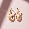 LuxeWave S-Curve Diamond Earrings jewellery product view 1