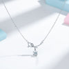 Eterna Infinity Diamond Drop Necklace jewellery product view 1