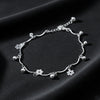Luna Floral Charm Anklet jewellery product view 1
