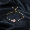 Aurora Bloom Gold Slider Bracelet jewellery product view 1