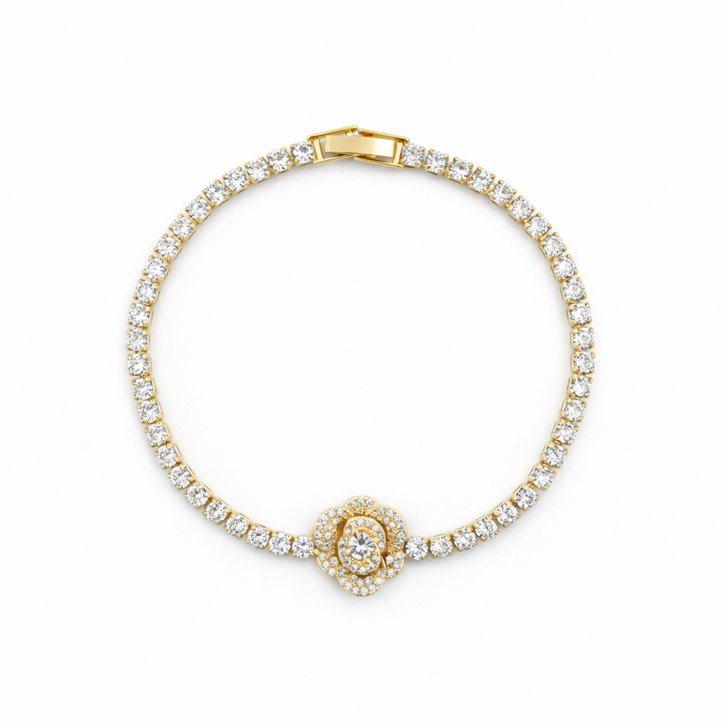 Royal Halo Diamond Tennis Bracelet jewellery product view 5