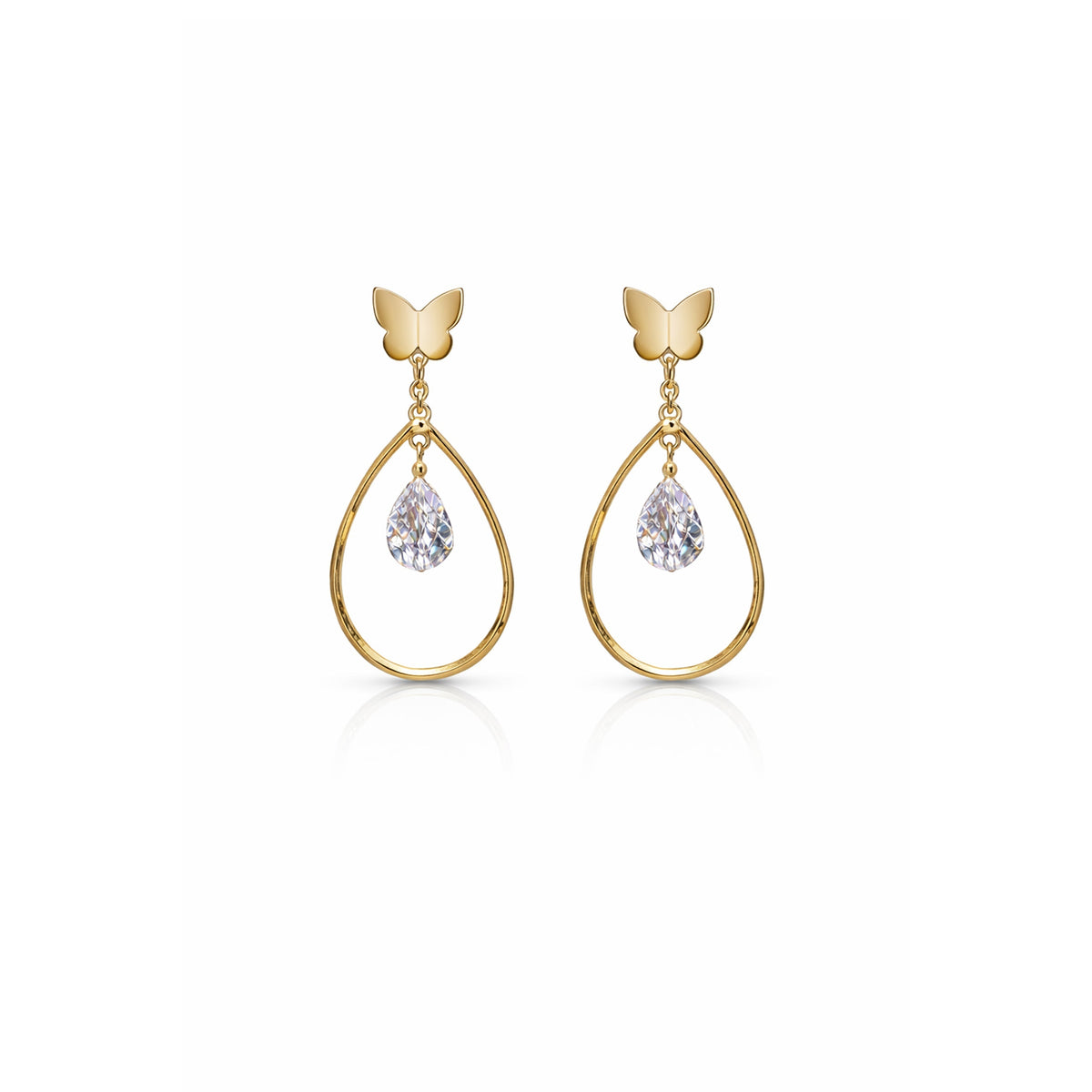 Flutter Gleam Earrings jewellery product view 7