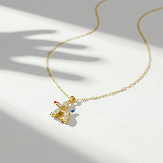 Aurielle Teddy Charm Necklace jewellery product view 2