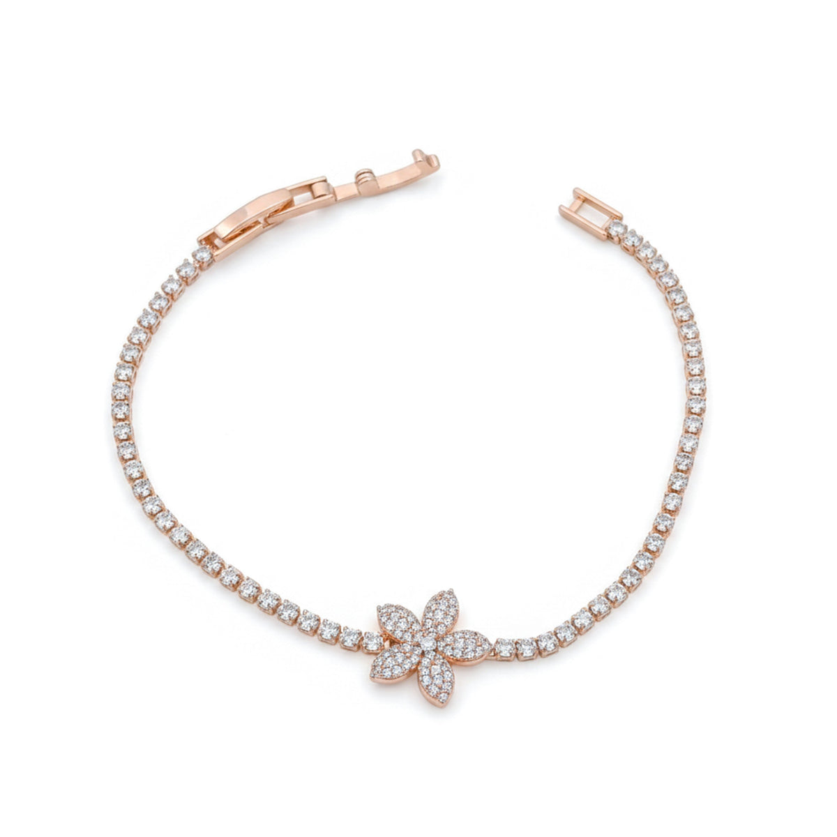 Flora Royale Diamond Tennis Bracelet jewellery product view 6