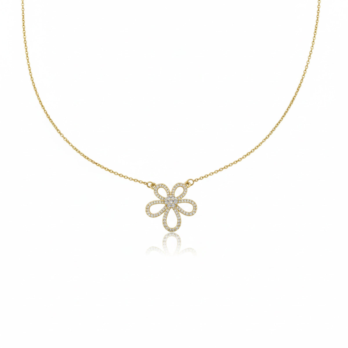 Daisy Sparkle Pendant Necklace jewellery product view 4
