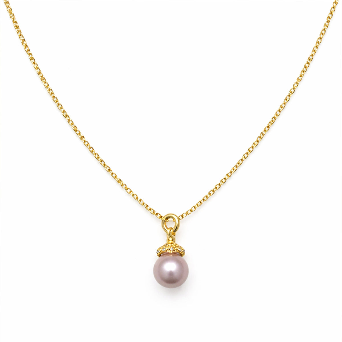 Amore Pearl Heart Necklace jewellery product view 7