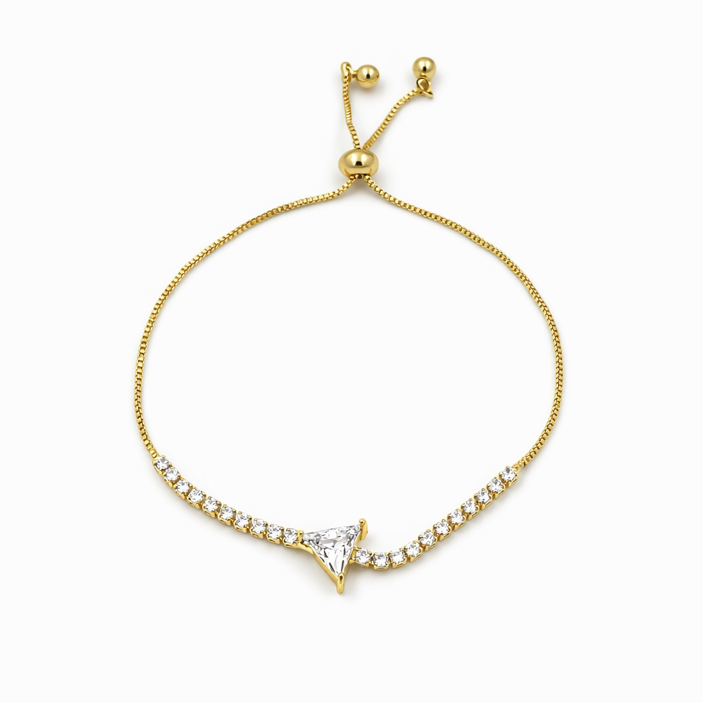 Trinity Diamond Triangle Bracelet jewellery product view 6