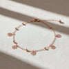 Aura Charm Rose Gold Anklet jewellery product view 1