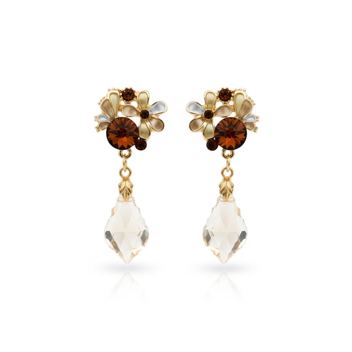 Amber Shine Designer Earrings jewellery product view 6