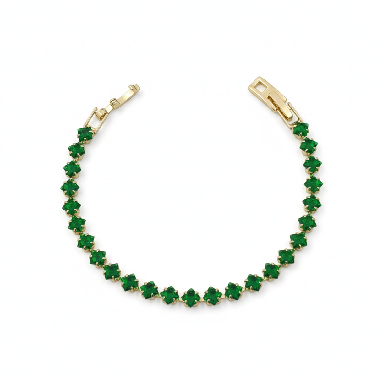 Veloura Emerald Glow Bracelet jewellery product view 6
