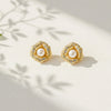 Queen’s Bloom Pearl Earrings jewellery product view 1