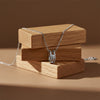 Elegant Silver Double Hoop Diamond Pendant Necklace jewellery product view 1