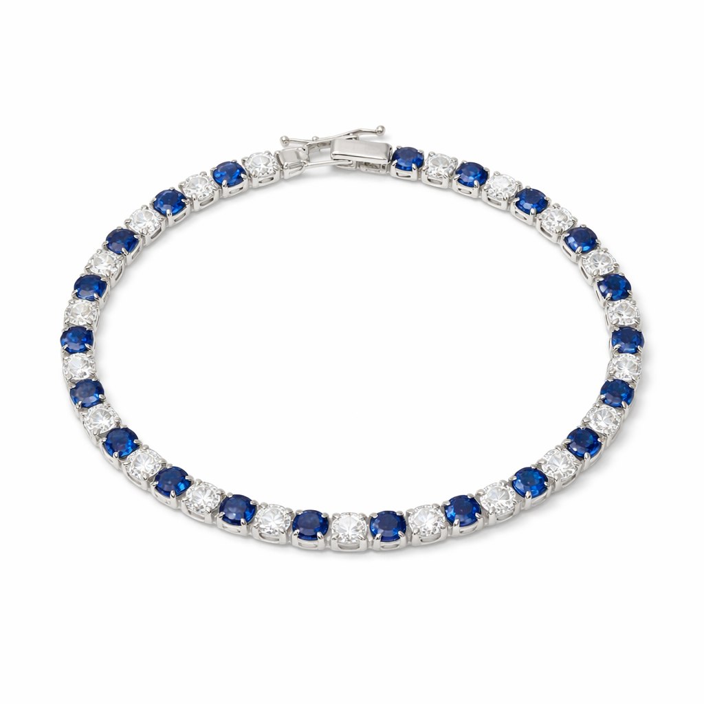 Blue Majesty Luxury Tennis Bracelet jewellery product view 5