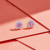 Rose Glow Floral Halo Earrings jewellery product view 1