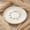 Celestial Clover Nazar Gold Bracelet jewellery product view 1