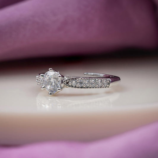 Eternal Glow Solitaire Ring jewellery product view 2