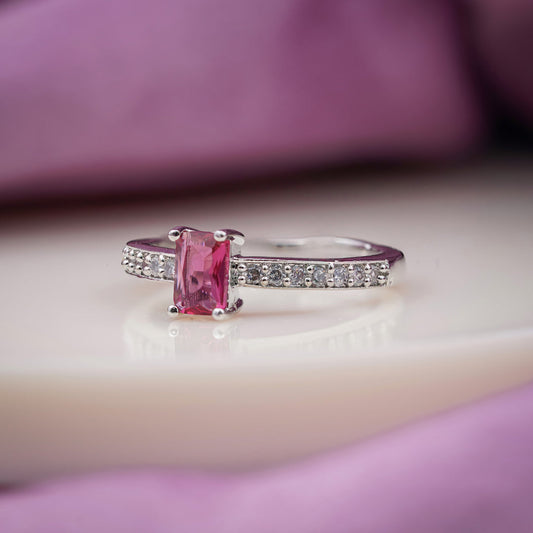 Blush Pink Sapphire Diamond Ring jewellery product view 2