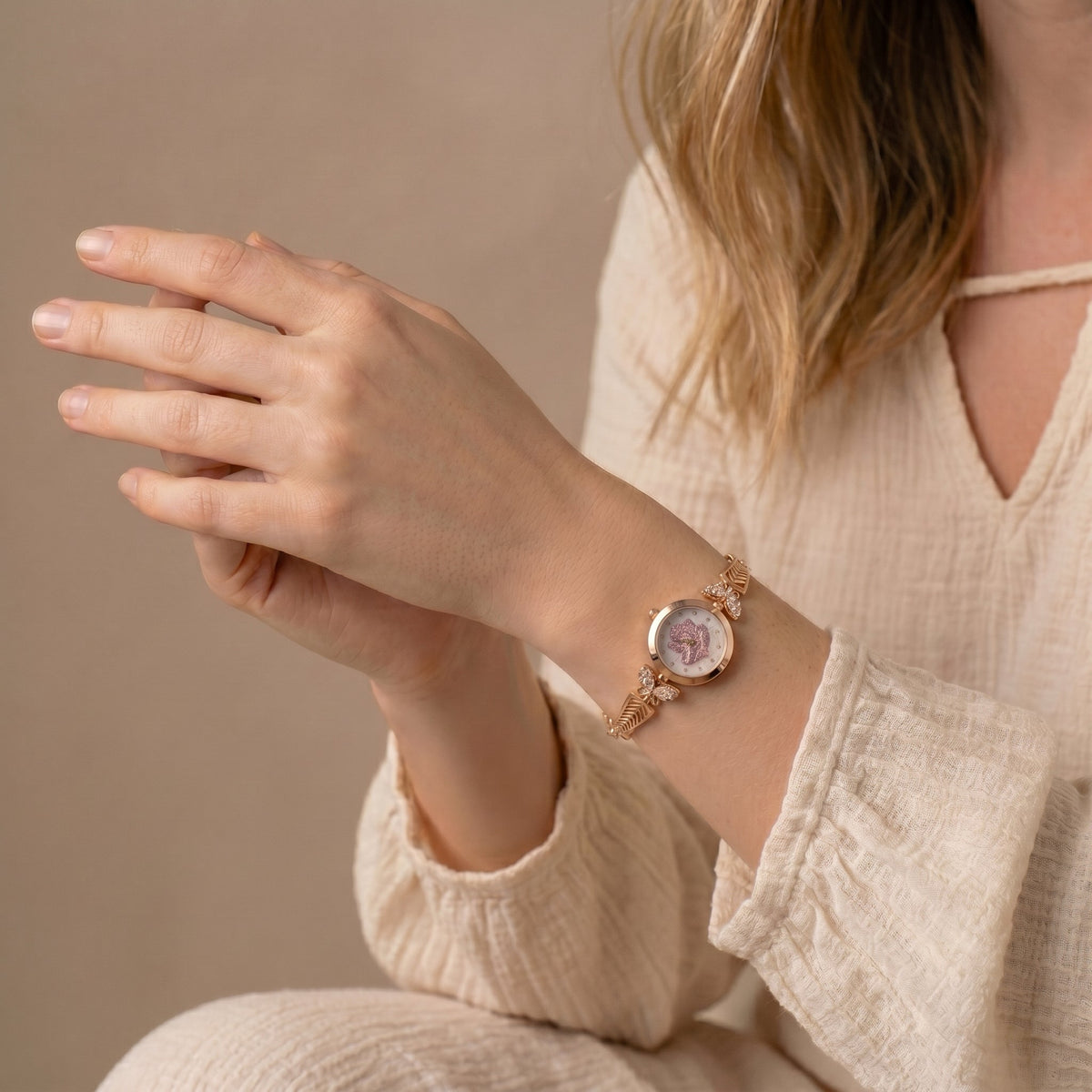 Elara Luxe Rose Gold Watch jewellery product view 4