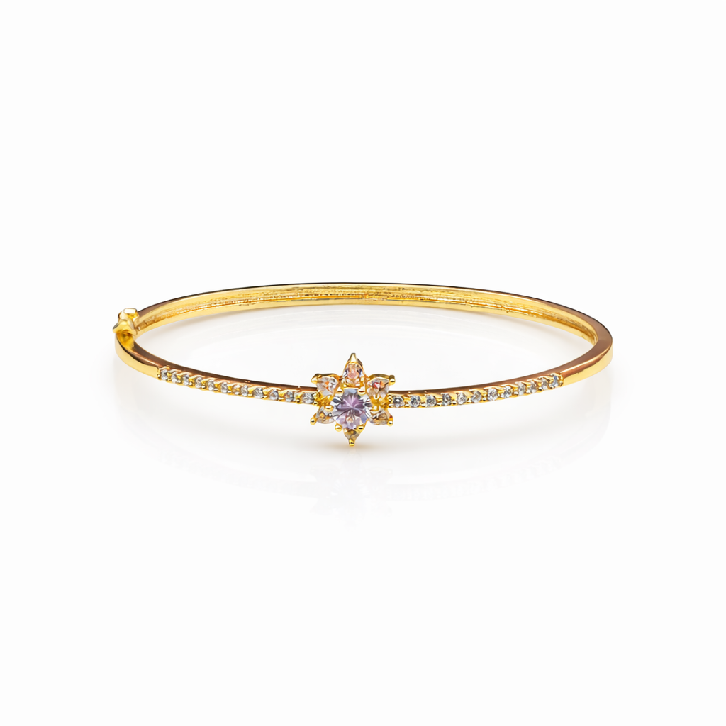 Elite Floral Spark Gold Kada jewellery product view 10