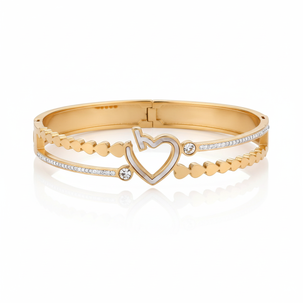 Love Heart Diamond Kada jewellery product view 8