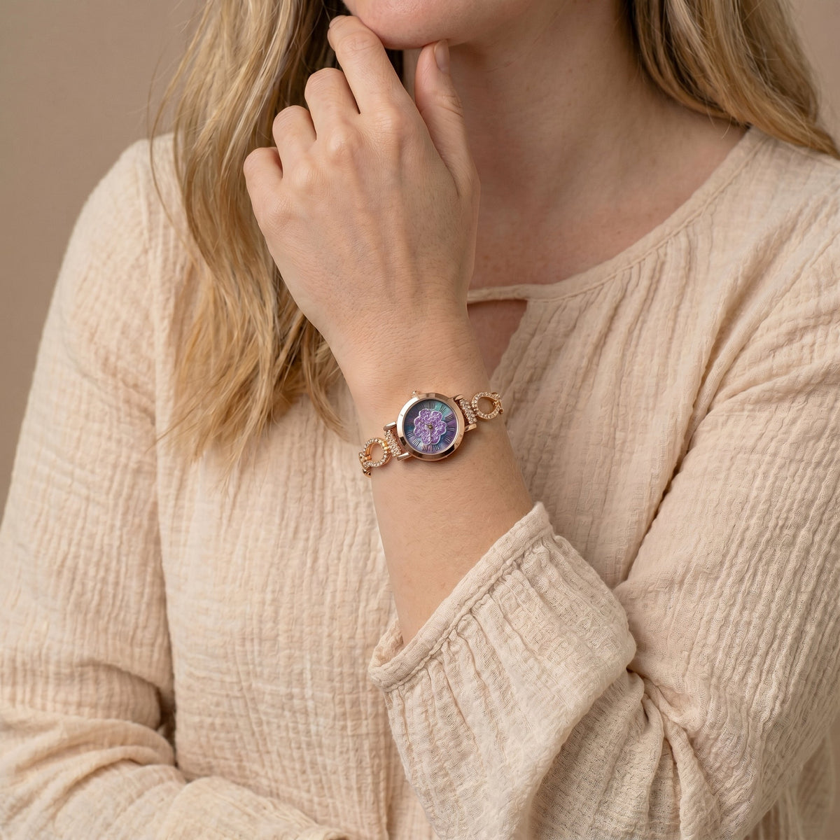 Aurora Floral Luxe Watch jewellery product view 3