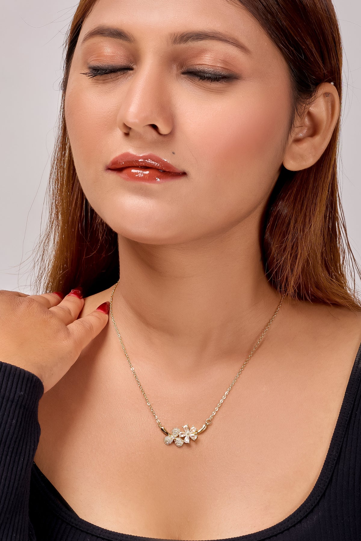 Blossom Grace Necklace style 2 jewellery product view 6