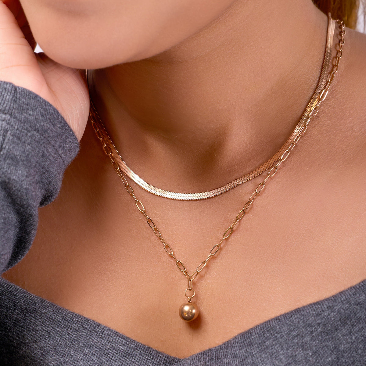 Zyra Twin Grace Necklace jewellery product view 9