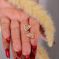 Opulence Arc Crystal Stud Earrings jewellery product view 5