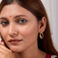 Elite Halo Zircon Hoop Earrings jewellery product view 4