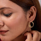 Elite Halo Zircon Hoop Earrings jewellery product view 5
