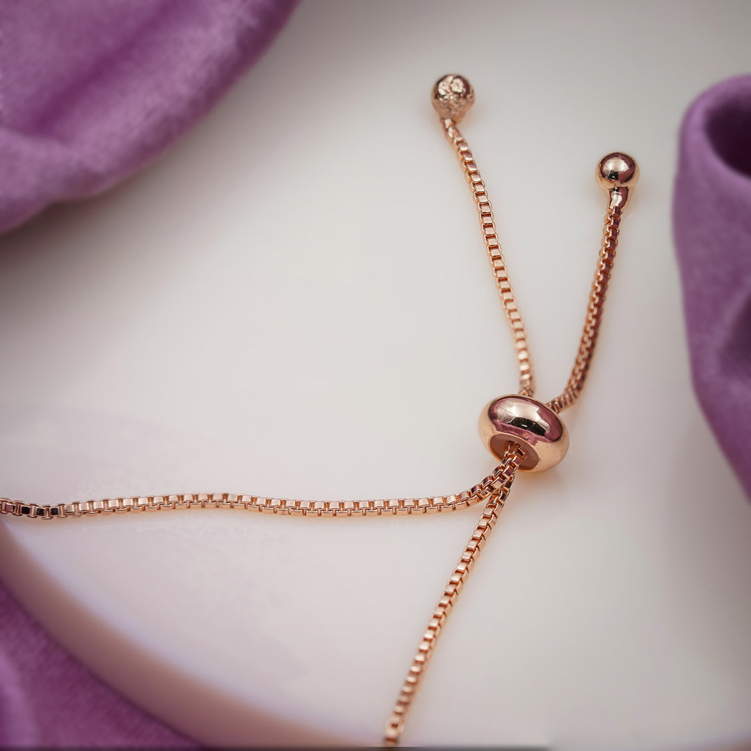 Cubic Zirconia Adjustable Slider Bracelet jewellery product view 4