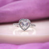 Amora Heart Halo Ring jewellery product view 1