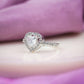 Amora Heart Halo Ring jewellery product view 5