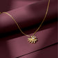 Aurielle Sunburst Diamond Pendant Necklace jewellery product view 5